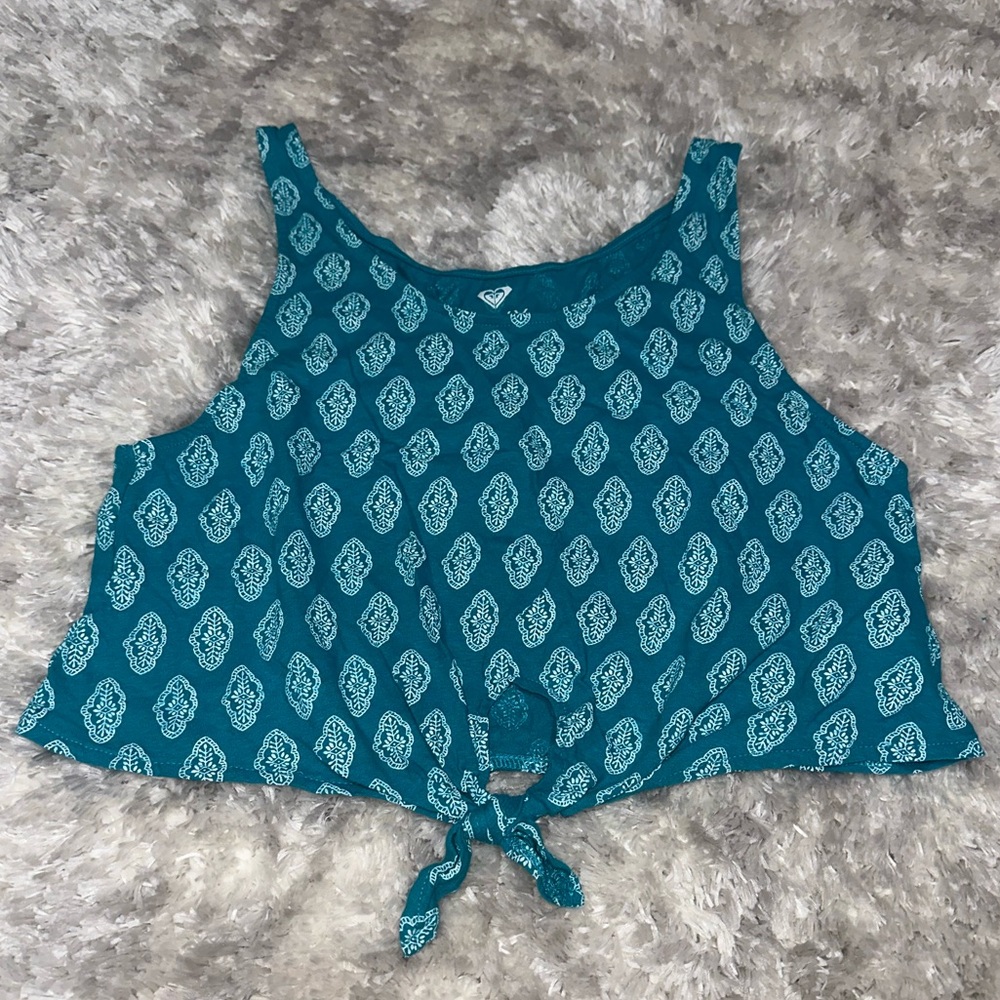 Roxy Tie Front Tank Top size M